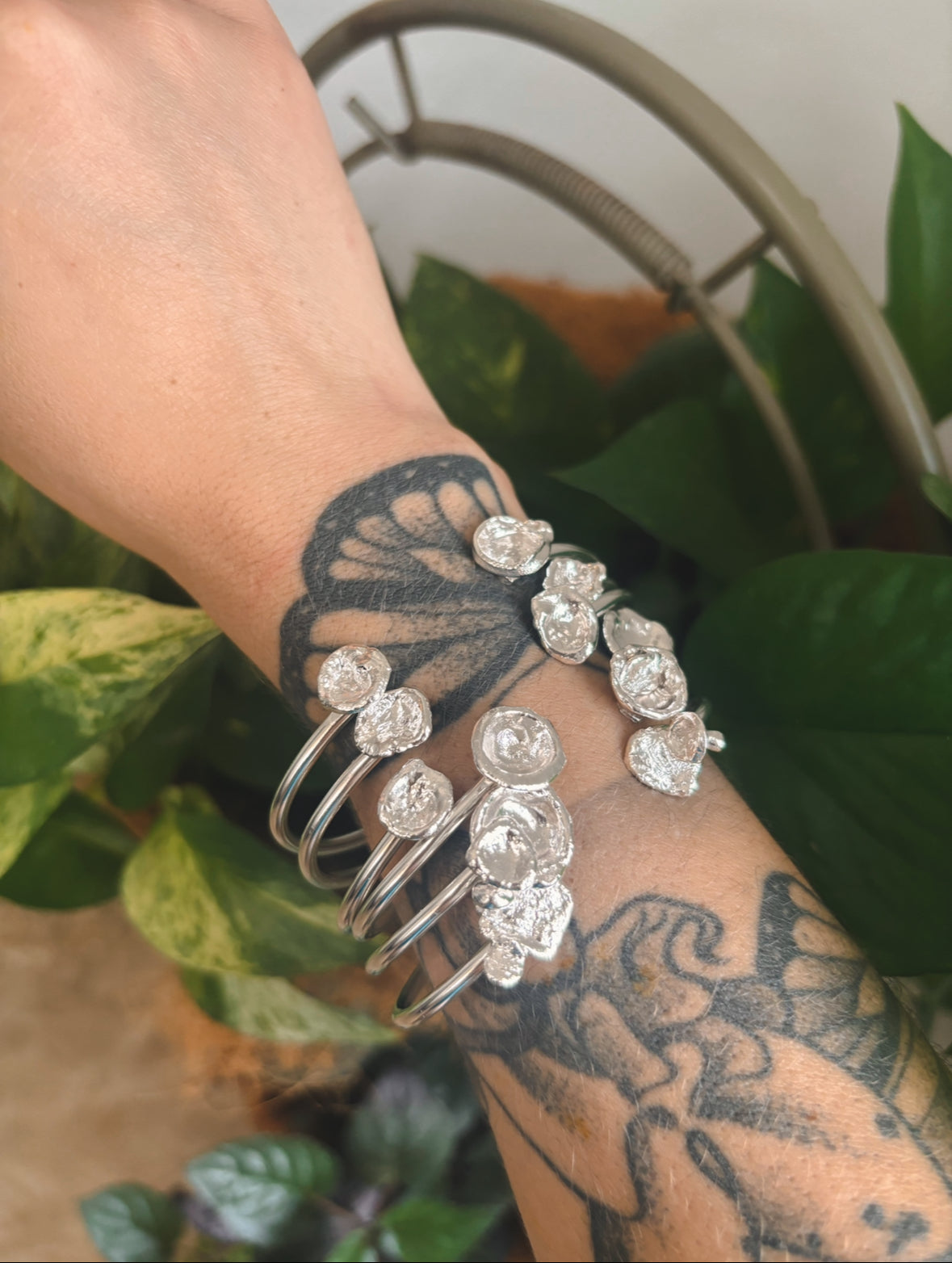 Water Casting Cuff Bangle