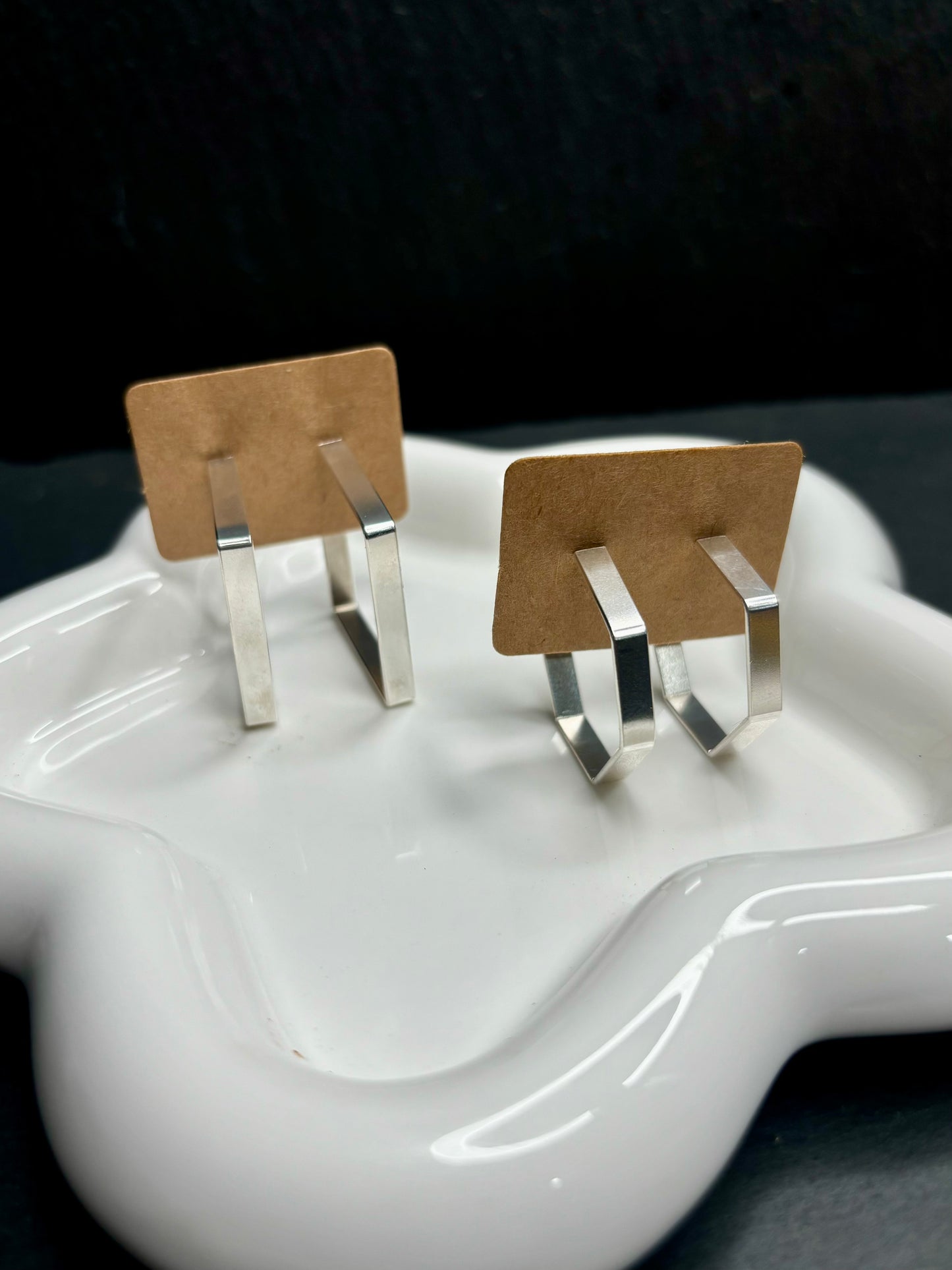 Hexagon Hoop Earrings