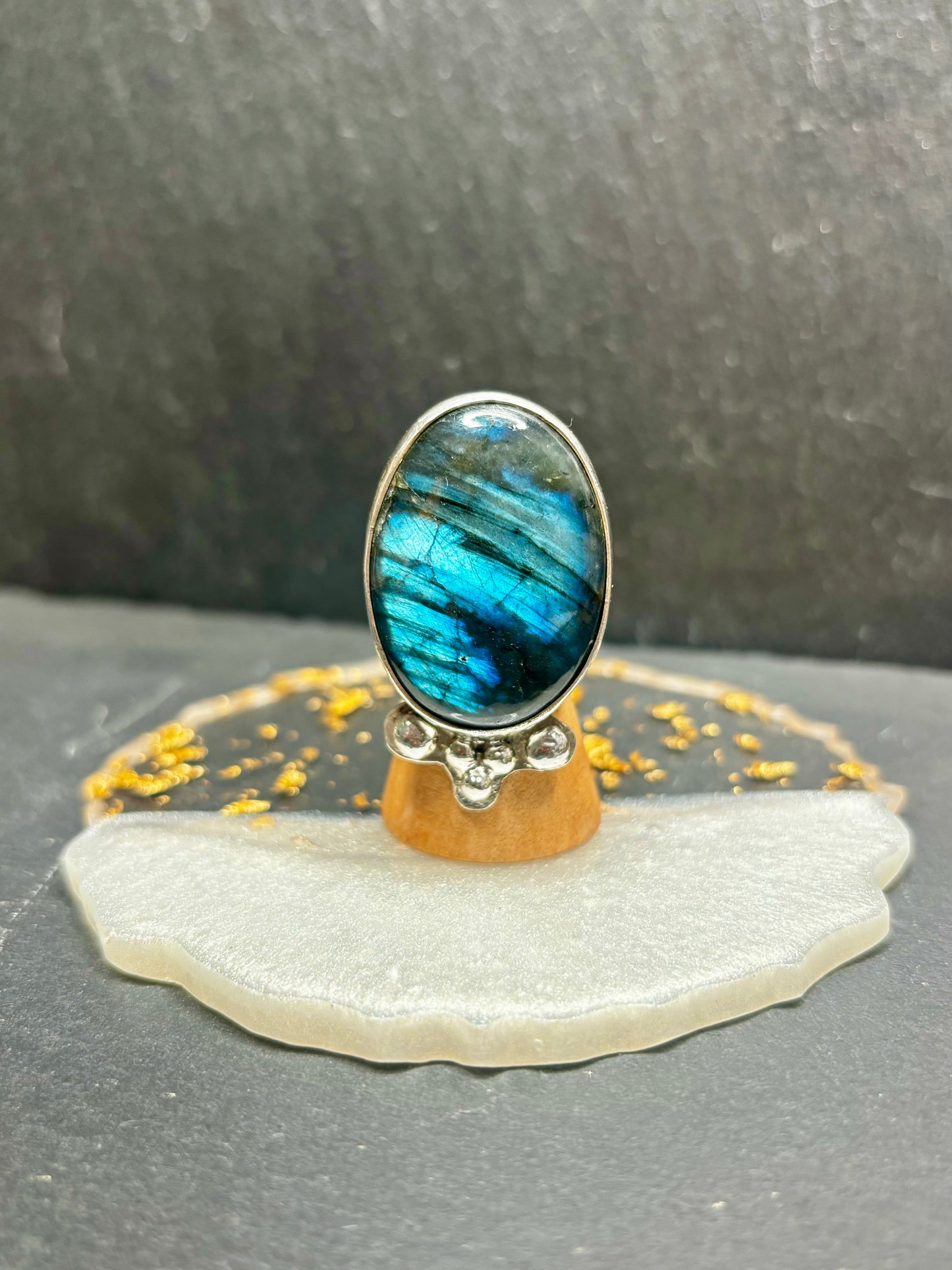 Custom Labradorite Ring